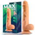 Fallo Ultra Realistico Cloud con Testicoli 21 x 4,5 cm. color Carne - 2
