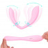 Vibratore per coppia in silicone rosa ripiegabile ricaricabile USB con telecomando wireless - 8