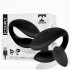 Vibratore per coppia in silicone nero ricaricabile USB con telecomando wireless - 4