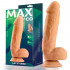 Fallo Ultra Realistico Creig con Testicoli 21,5 x 4,3 cm. color Carne - 2