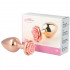 Plug Anale N.28 con Rosa Taglia M 8,3 x 3,4 cm - 8