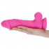 Fallo Realistico Morbido e Flessibile Real Safe Berry in Puro Silicone Rosa 23,4 x 4,8 cm. - 2