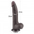 Dildo Tancredi con Pelle Scorrevole 20 x 4 cm. - 10