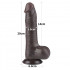 Dildo Achille con Pelle Scorrevole 18 x 4 cm - 8