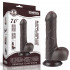 Dildo Realistico Lovetoy Dual Sensity con Pelle Scorrevole e Ventosa Nero 16 x 3,5 cm. - 9