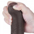 Dildo Realistico Lovetoy Dual Sensity con Pelle Scorrevole e Ventosa Nero 16 x 3,5 cm. - 5