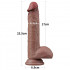 Fallo Willy con Pelle Scorrevole e Ventosa Marrone 22,5 x 4,3 cm - 15