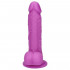 Fallo Realistico Morbido e Flessibile Real Safe Berry in Puro Silicone Viola 19 x 3,7 cm. - 4