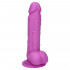 Fallo Realistico Morbido e Flessibile Real Safe Berry in Puro Silicone Viola 19 x 3,7 cm. - 5