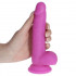 Fallo Realistico Morbido e Flessibile Real Safe Berry in Puro Silicone Viola 19 x 3,7 cm. - 2