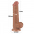 Fallo Riccardo con Pelle Scorrevole e Ventosa Marrone 20 x 4 cm - 8
