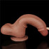 Fallo Lucio con Pelle Scorrevole e Ventosa Marrone 21 x 4,3 cm - 7