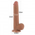 Fallo Libero con Pelle Scorrevole e Ventosa Marrone 21 x 3,7 cm - 8