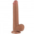 Fallo Libero con Pelle Scorrevole e Ventosa Marrone 21 x 3,7 cm - 1