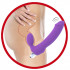 Sugar - Fallo Indossabile Vibrante in Silicone Senza Lacci 17,5 x 3 cm. Viola - 5