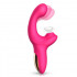 Vibratore con Succhia Clitoride e Movimento delle Dita 14 x 4 cm - 2