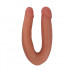 Dildo Doppio Anale e Vaginale Color Carne 33 x 3,5 cm - 0