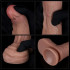 Dildo in Silicone Luigi con Pelle Scorrevole 19 x 4 - 11