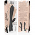 Vibratore Rabbit Erik in Silicone Flessibile 22 x 3,5 cm. Nero Ricaricabile - 5