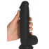 Fallo Realistico Morbido e Flessibile Real Safe Brush in Puro Silicone Nero 21 x 4,3 cm. - 2