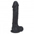 Fallo Realistico Morbido e Flessibile Real Safe Berry in Puro Silicone Nero 23,4 x 4,8 cm. - 7