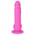 Fallo Realistico Morbido e Flessibile Puro Silicone Rosa 19 x 3,7 cm. - 2