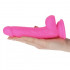 Fallo Realistico Morbido e Flessibile Puro Silicone Rosa 19 x 3,7 cm. - 4