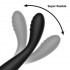 Vibratore Punto G in Silicone Flessibile 19 x 2,3 cm. Nero Ricaricabile - 4