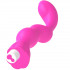 Vibratore Punto G George in Silicone Flessibile 20 x 3 cm. Rosa Ricaricabile - 2