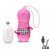 Ovetto Wireless Hiibo con Perle Rotanti in Silicone 8,7 x 3,4 Rosa Ricaricabile con USB - 0