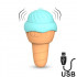 Vibra e Lecca Clitoride a Forma di Gelato USB Ricaricabile - 0