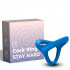 Cockring Anello Doppio in Silicone Blu - 0
