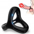 Cockring X-Ring Anello Doppio in Silicone Nero - 0
