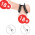 Cockring Anello Doppio in Silicone Nero - 3