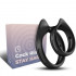 Cockring Anello Doppio in Silicone Nero - 1