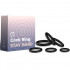 Cockring Set di 6 Anelli in Silicone Nero - 0