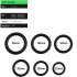 Cockring Set di 6 Anelli in Silicone Nero - 2