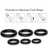 Cockring Set di 6 Anelli in Silicone Nero - 2