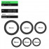 Cockring Set di 6 Anelli in Silicone Nero - 0