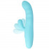 Vibratore Rabbit Mia Eiffel Rotante e con Stimolazione Clitoridea Turchese 21 x 3,5 cm USB - 1