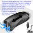 Masturbatore con Risucchio Vibrante Ricaricabile USB Jack - 0
