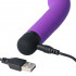 Vibratore Punto G 12,7 x 2,9 cm Viola Ricaricabile con USB - 4