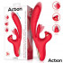 Vibratore Rabbit con Effetto Spinta con Doppia Stimolazione Clitoridea 16,5 x 3 cm - 4