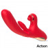 Vibratore Rabbit con Effetto Spinta con Doppia Stimolazione Clitoridea 16,5 x 3 cm - 2