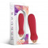 Vibratore Luxo in Silicone 11,5 x 3 cm.Ricaricabile USB Rosso - 2