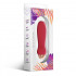 Vibratore Luxo in Silicone 11,5 x 3 cm.Ricaricabile USB Rosso - 1
