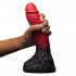 Lycan - Dildo di Licantropo con Aggancio Universale 26,6 x 5 cm. Rosso e Nero - 1