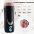 Masturbatore Vibrante Lauren a Forma di Vagina con Suoni Ricaricabile USB - 3