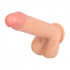 Marcus - Vibratore realistico in silicone color carne ricaricabile USB 19 x 4 cm. - 0
