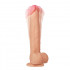 Marcus - Vibratore realistico in silicone color carne ricaricabile USB 19 x 4 cm. - 2